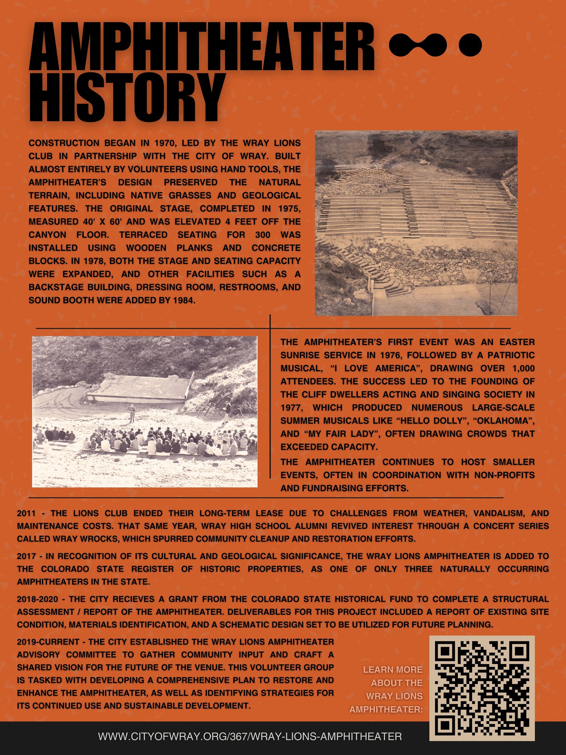 Historical Flyer about the Wray Lions Amphitheater _Page 2 of 2